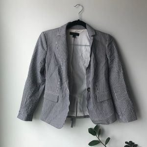 Ann Taylor lightweight striped blazer